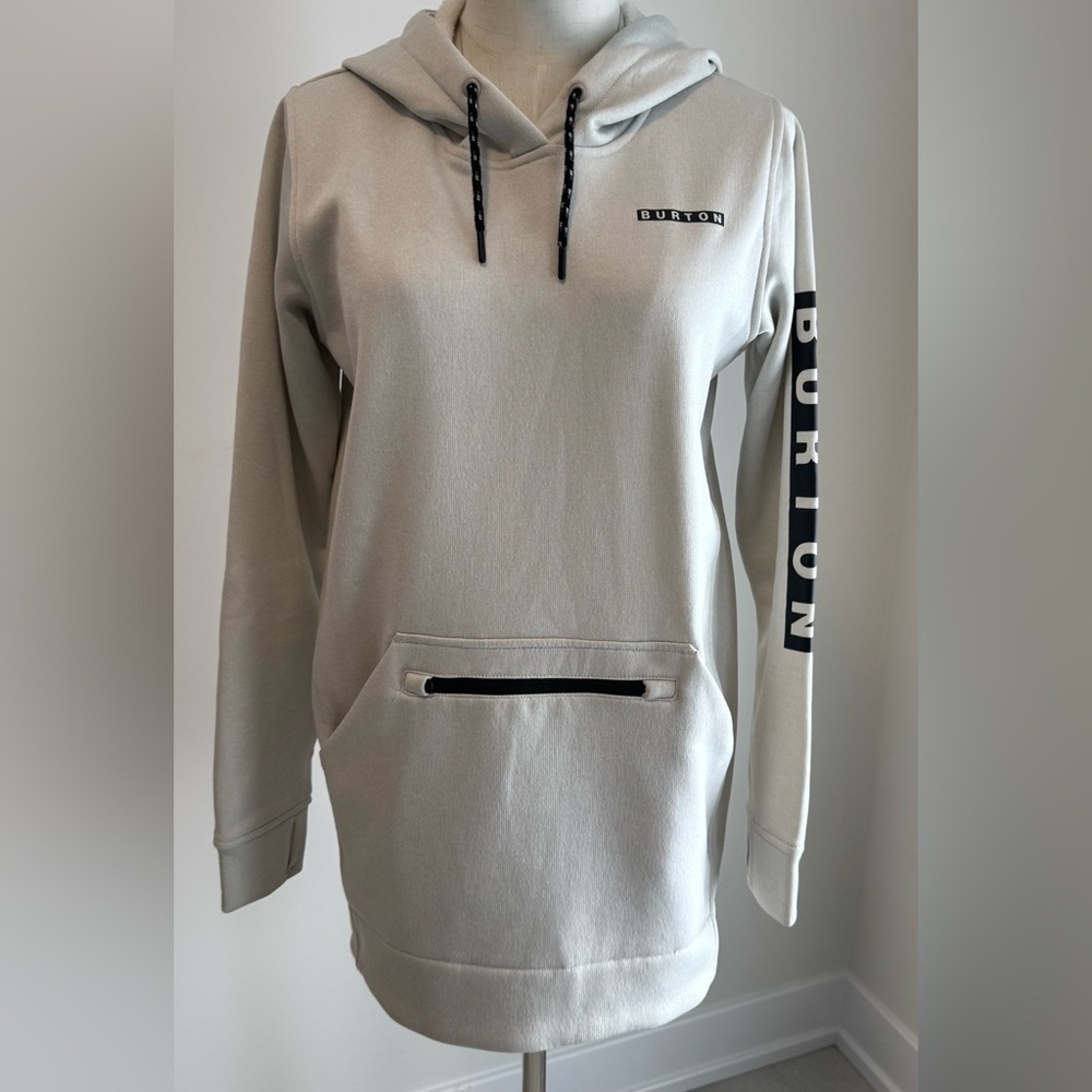 Burton Light Grey Tunic Pullover with Black Lettering‎